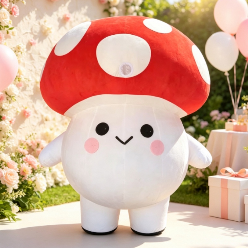 Event & Party Supply - Şişirilebilir Mantar Maskot Kostümü, Yetişkinler İçin,