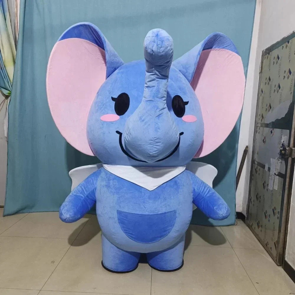 Event & Party Supply - Dev Şişme Fil Maskot Kostümü, Yetişkinler