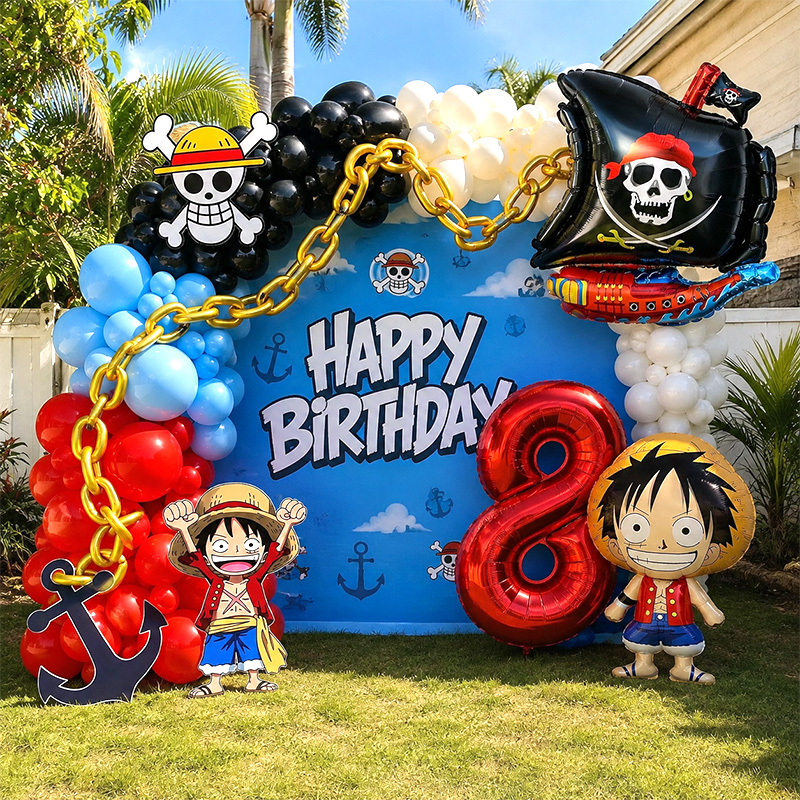 Balloon Arch Kit - One Piece Temalı Parti Balon Süsleme