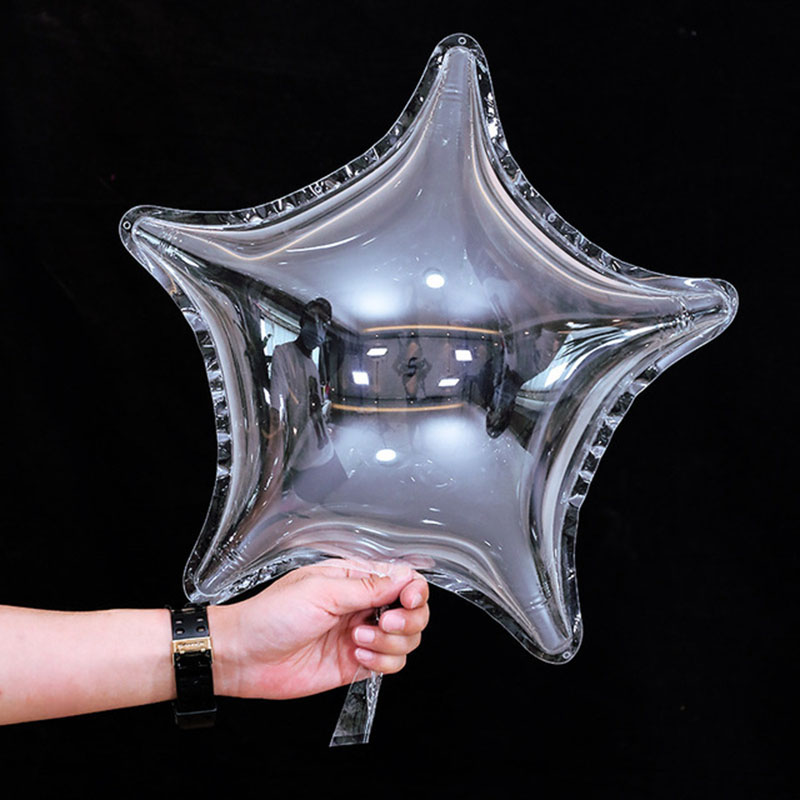 Led Balloon Light - Şeffaf PVC Unicorn yıldız kalp şeklinde