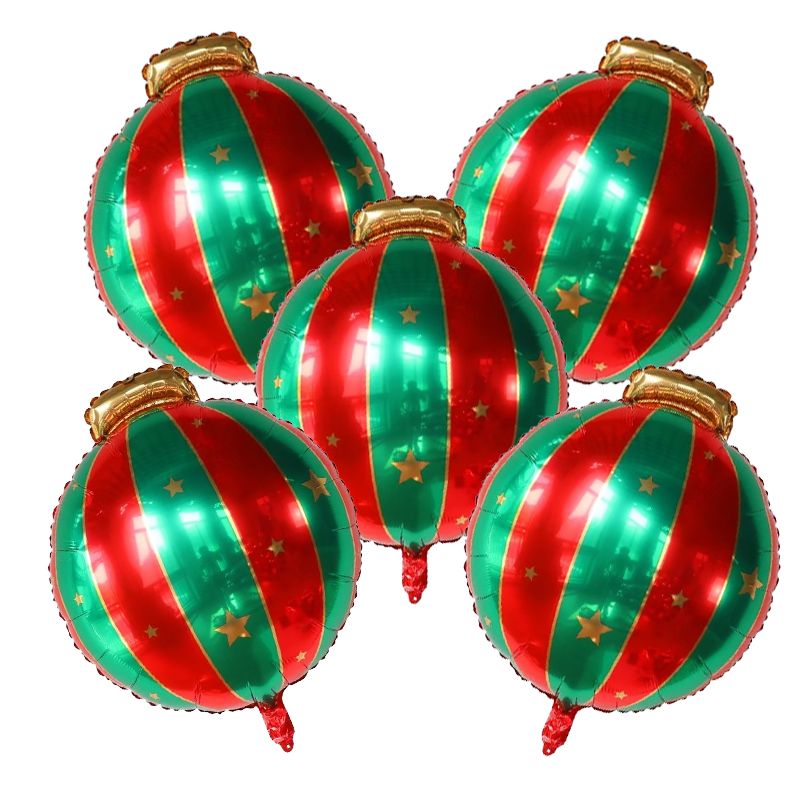5 adet Kırmızı Yeşil Noel Topu - Party Event Supply Store incelemesi ve fiyatı