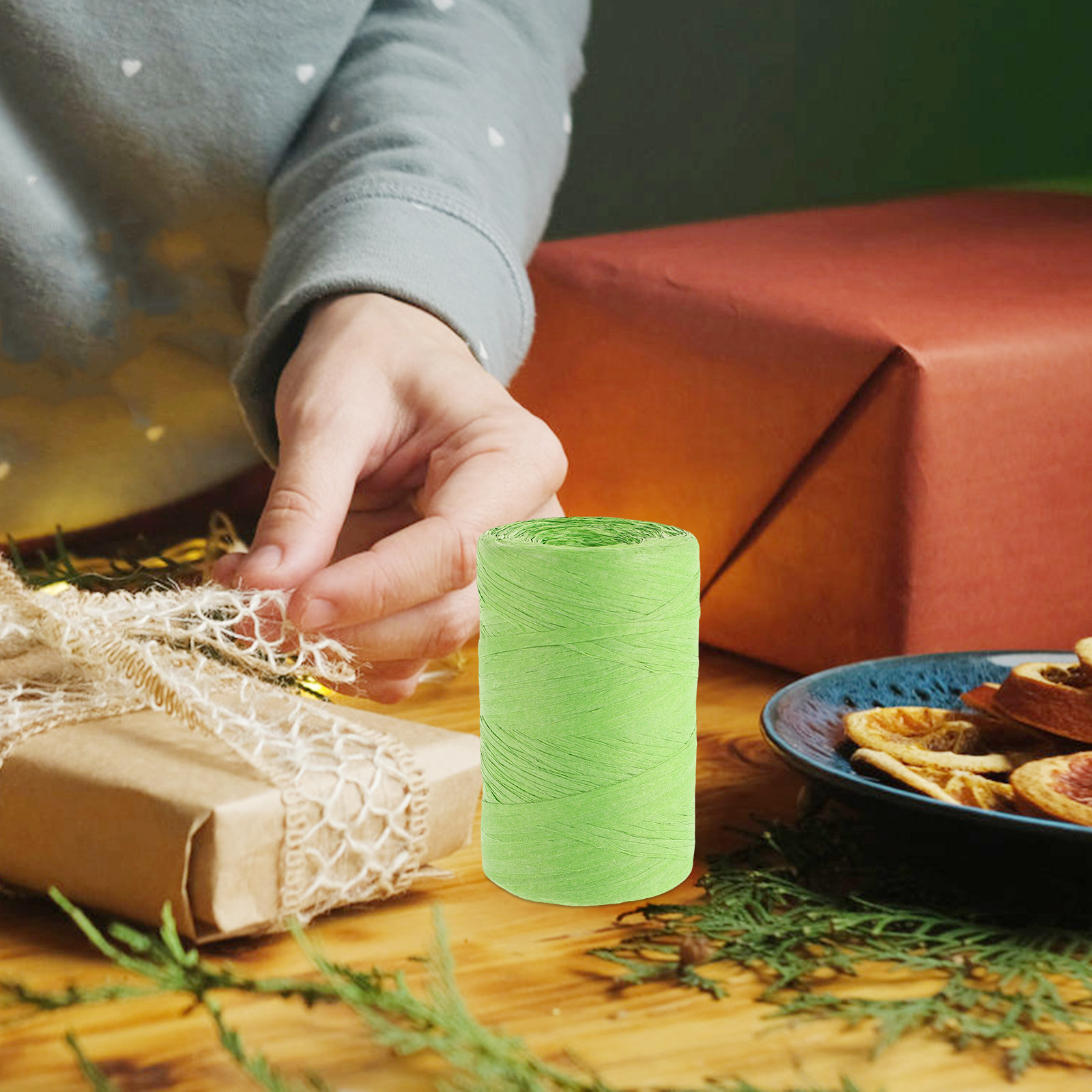 Renkli Rafya Kağıt İpi, Buket  - Papercraft Supply Ribbon incelemesi ve fiyatı