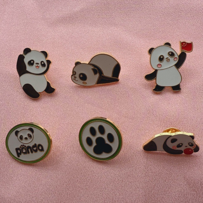 6 adet Karikatür Çin Panda Roz - Supply Event incelemesi ve fiyatı