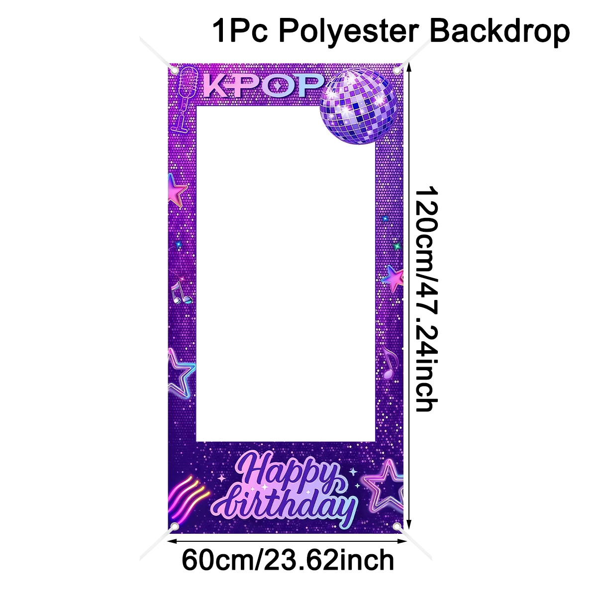 1 adet Mor K-POP Fotoğraf Çerç - Photo Booth Frame incelemesi ve fiyatı