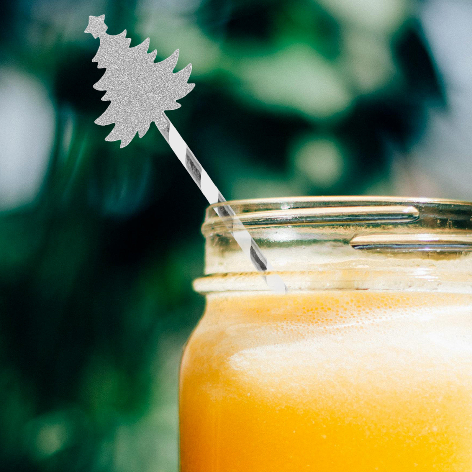 25 Adet Noel Ağacı Desenli Kağ - Paper Straw Color incelemesi ve fiyatı