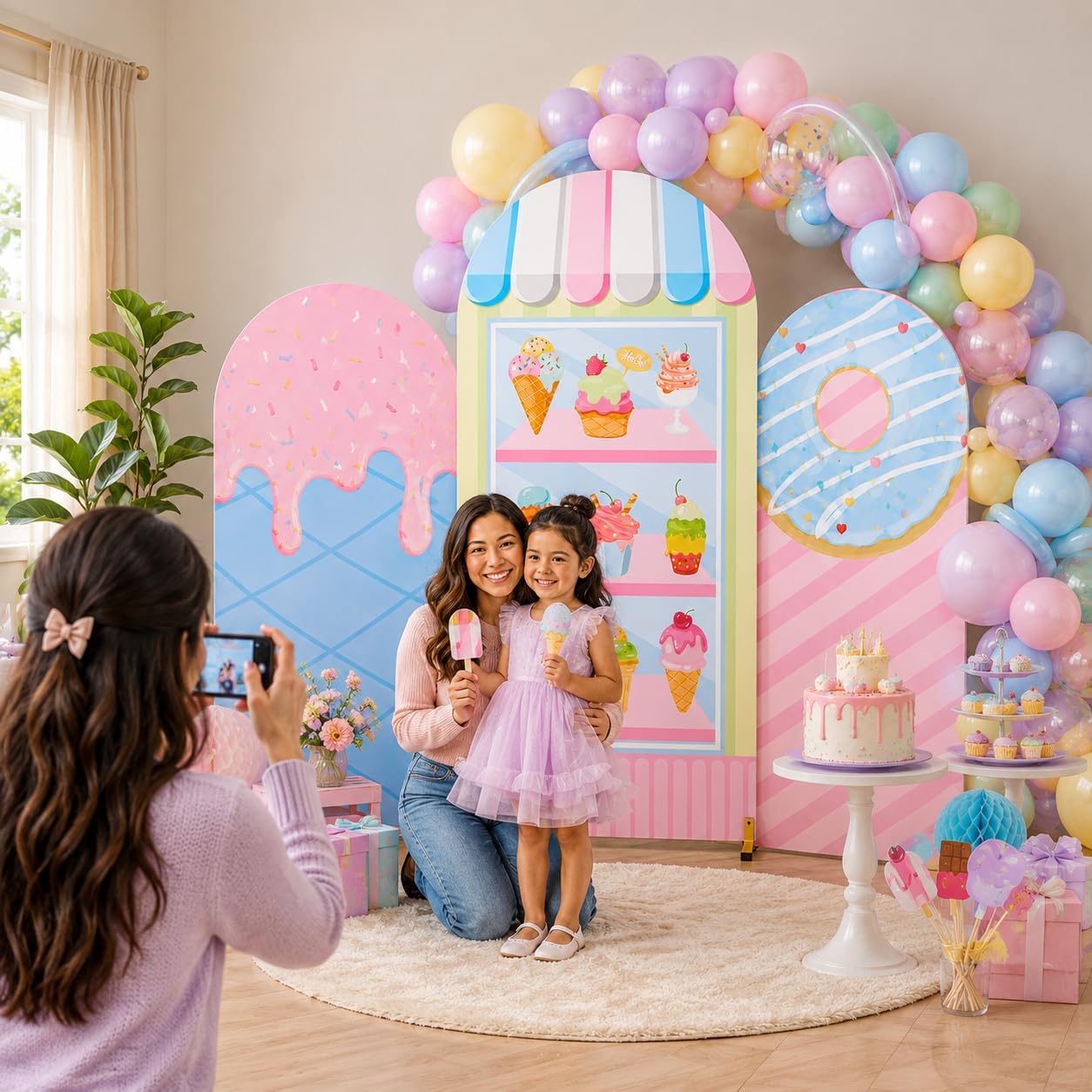 Özel Tasarım, İki Yüzlü Dondur - Dessert Table Backdrop incelemesi ve fiyatı