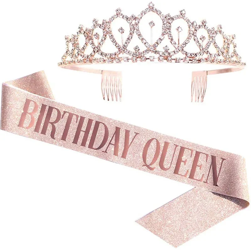 Doğum günü kraliçe taç kız kad - Birthday Sash Glitter incelemesi ve fiyatı