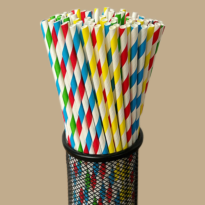 100 tek kullanımlık biyolojik  - Paper Straw Color incelemesi ve fiyatı