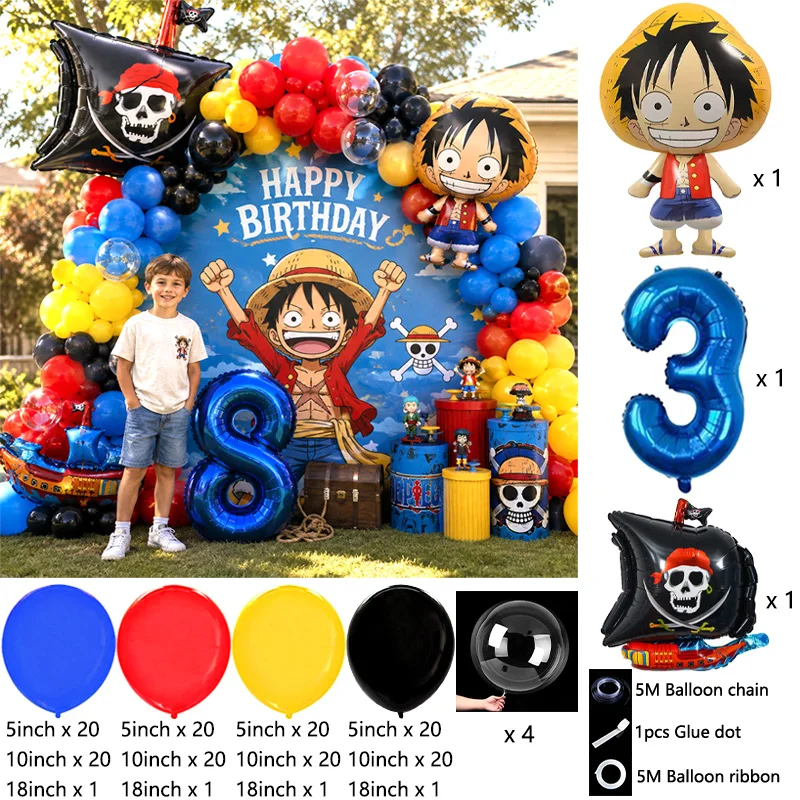 One Piece Temalı Parti Balon S - Balloon Arch Kit incelemesi ve fiyatı