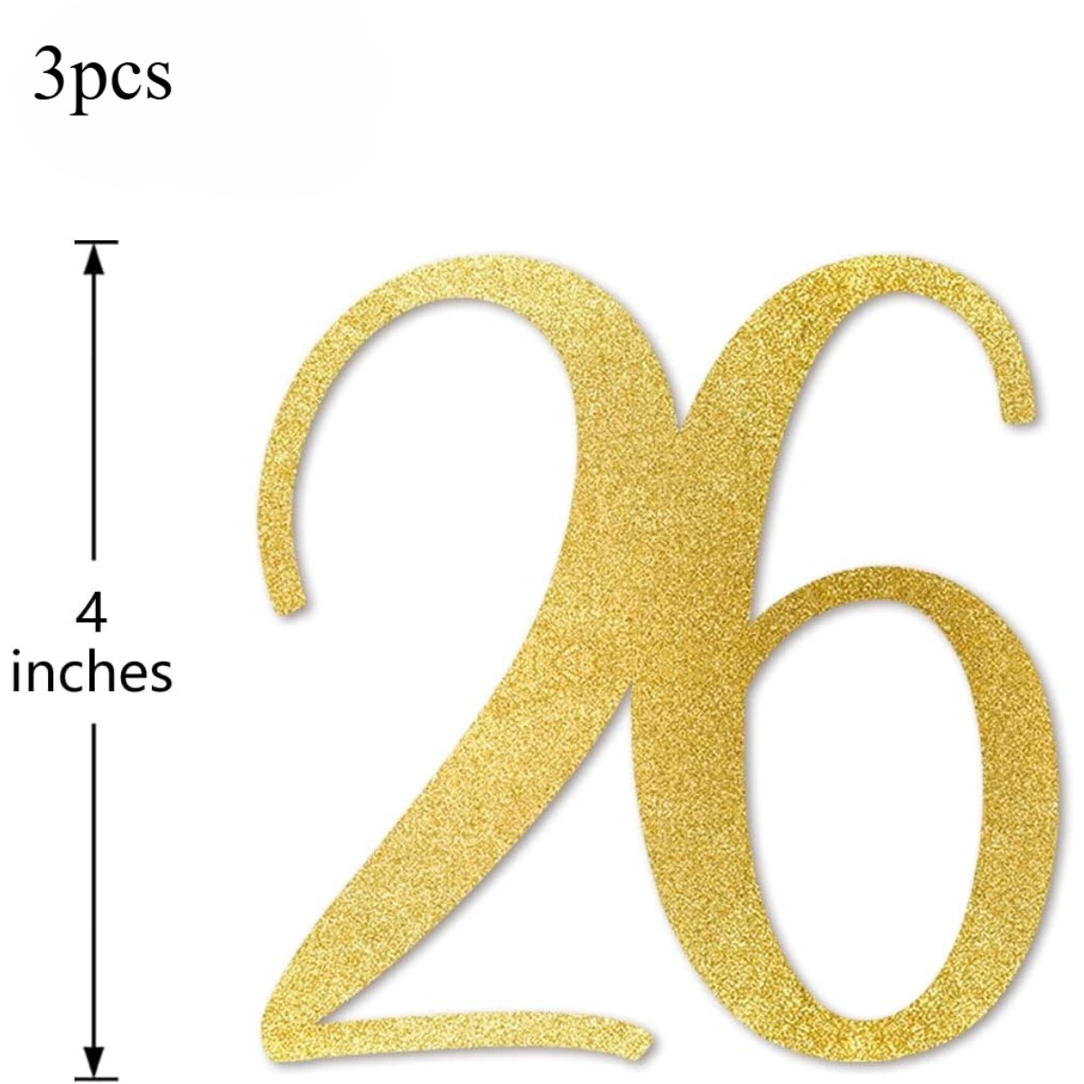 Altın Simli 26. Yaş Günü Masa  - Centerpiece Stick incelemesi ve fiyatı