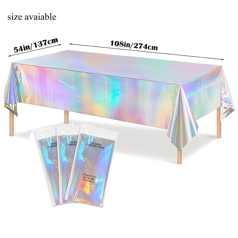 Holografik Parti Masa Örtüsü T - Table Cloth Disposable incelemesi ve fiyatı