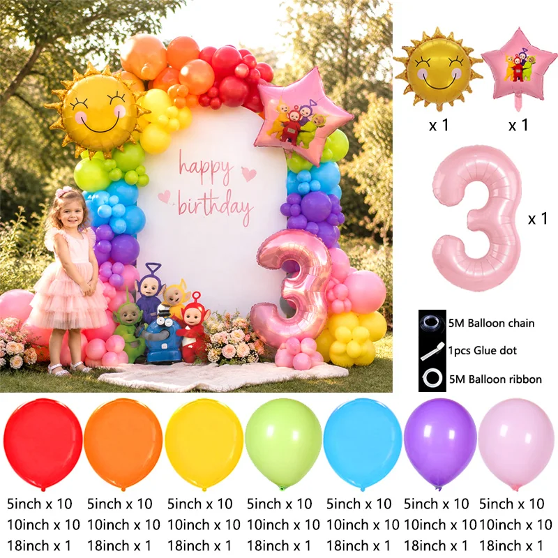 Teletubbies Çocuk Karakteri Ba - Balloon Arch Kit incelemesi ve fiyatı