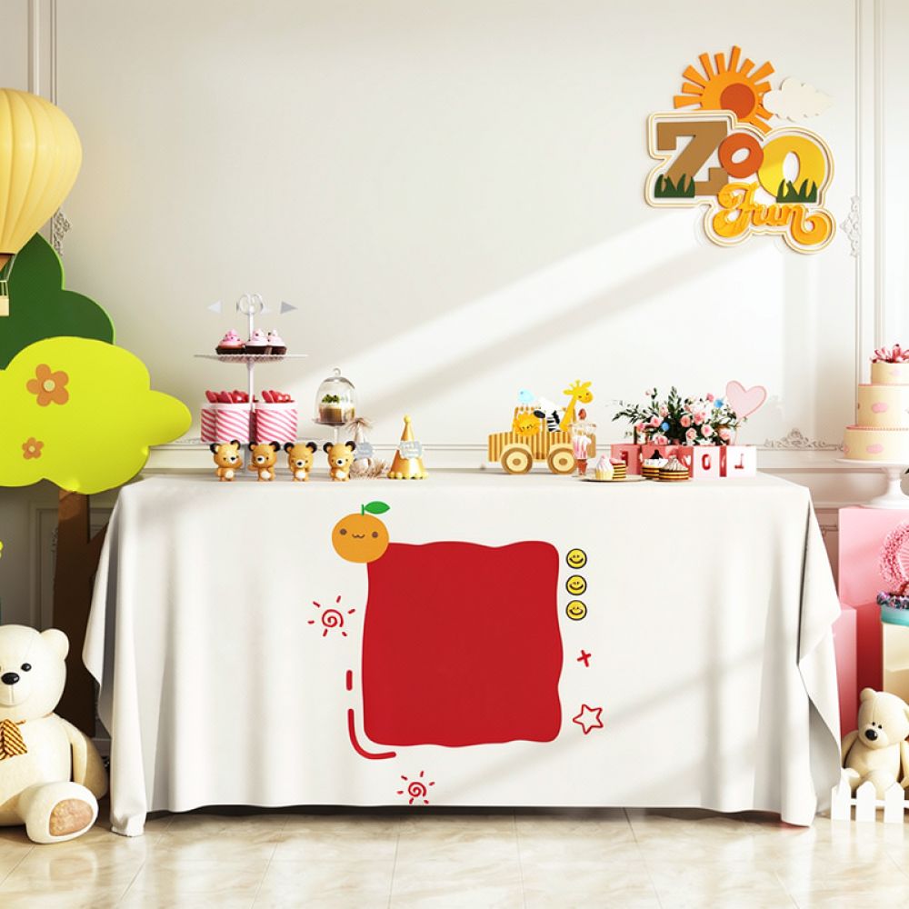 Şenlikli Masa Örtüsü, Doğum Gü - Dessert Table Backdrop incelemesi ve fiyatı